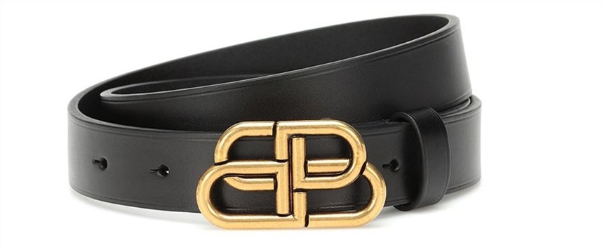 Черный ремень с крупной пряжкой Черный ремень с крупной пряжкой