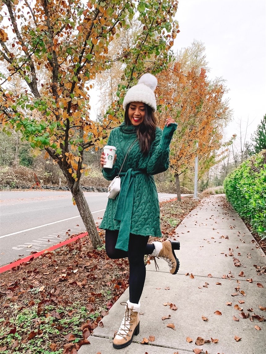 Платье-свитер