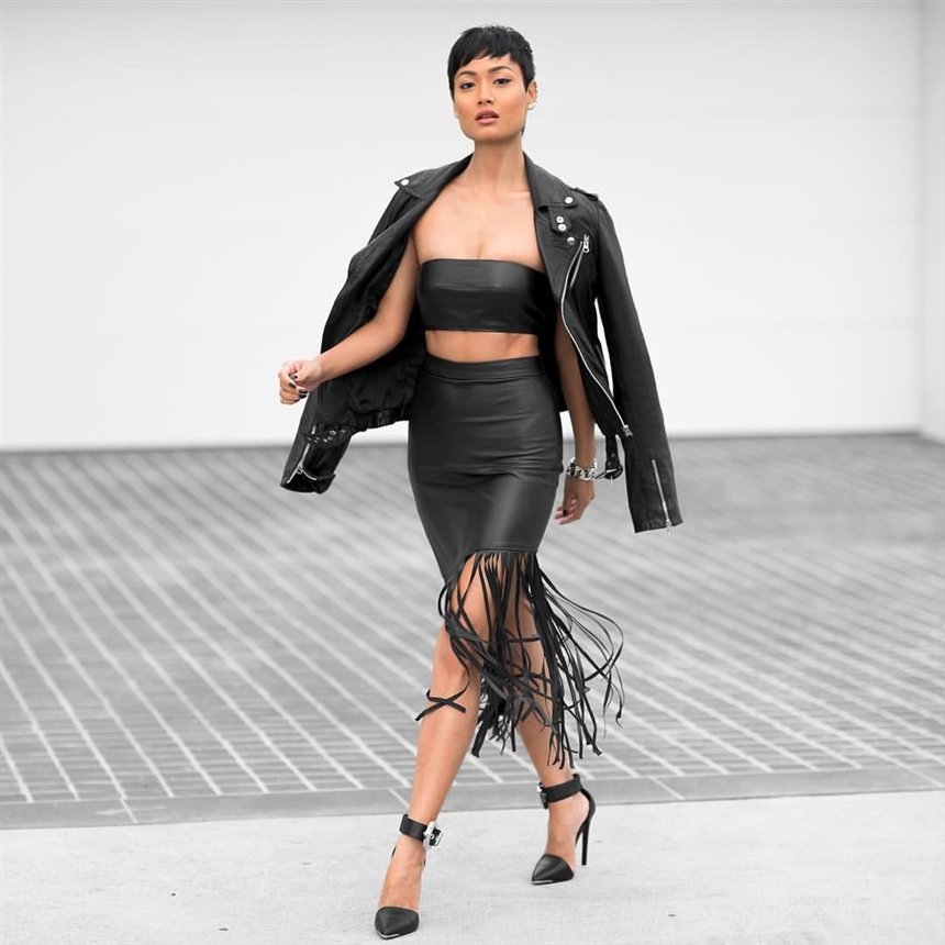 Юбка с бахромой