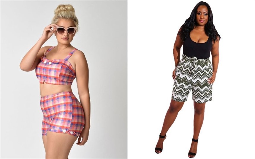 Шорты с высокой талией