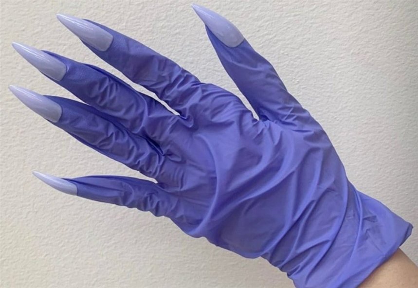 Маникюр на перчатках