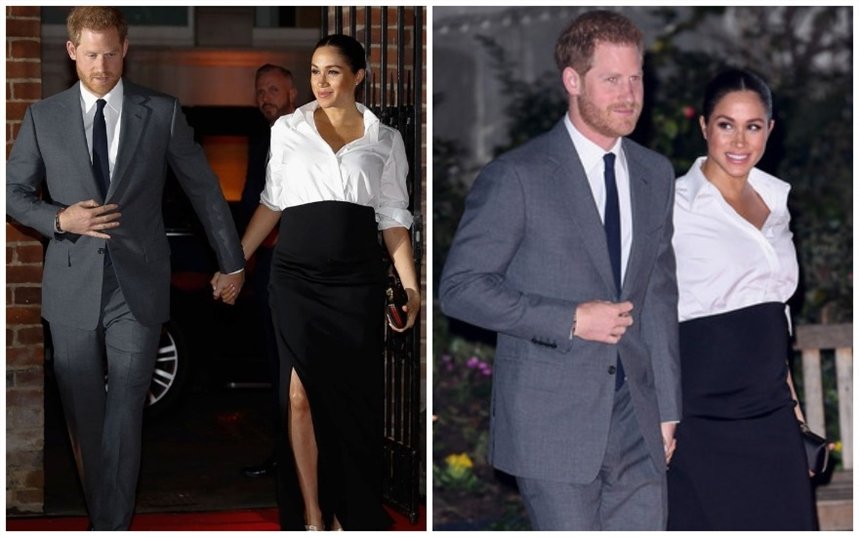 Черная юбка и белая блуза