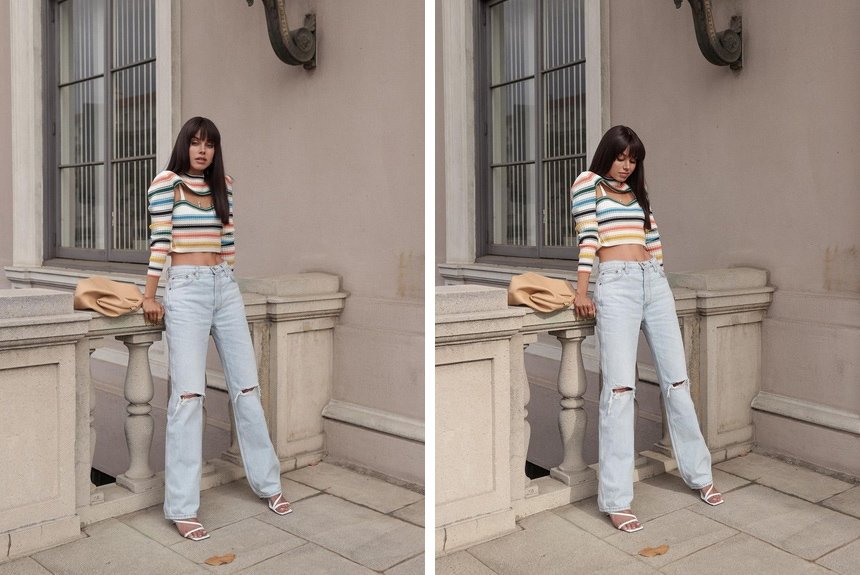 Джинсы-трубы Джинсы-трубы