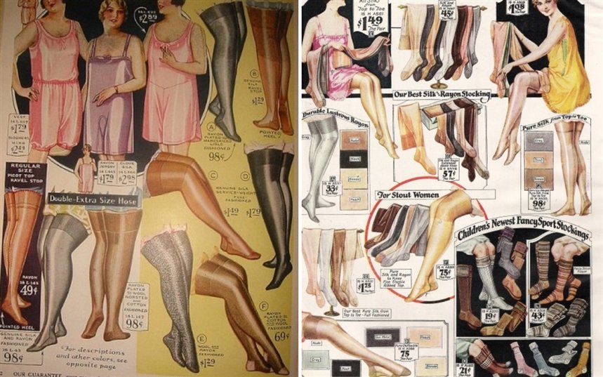 Чулки 1920 годов Чулки 1920 годов