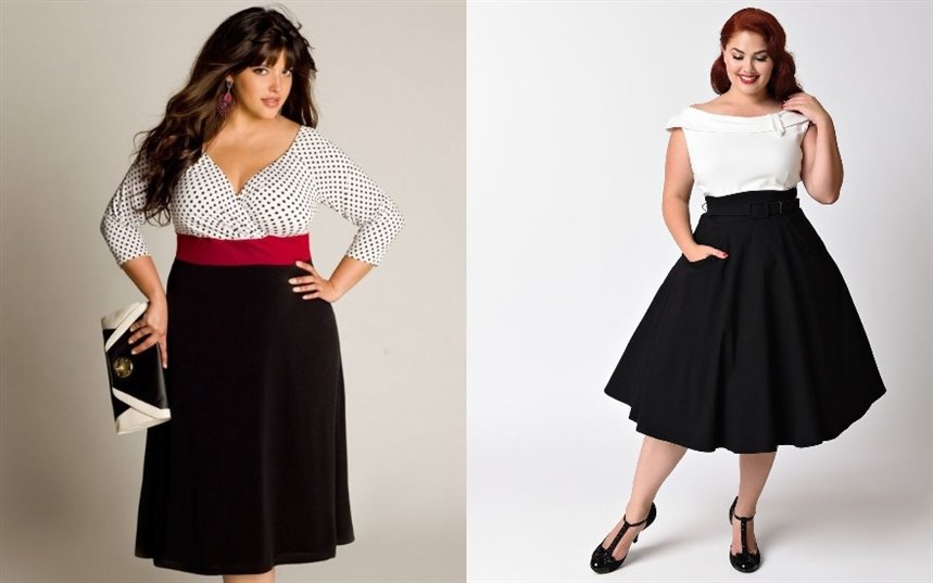 Белый верх и черный низ