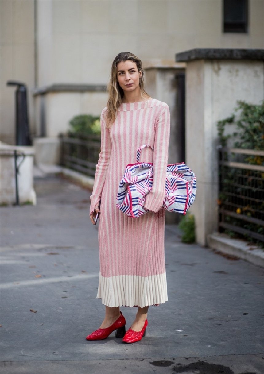 Вязаное платье