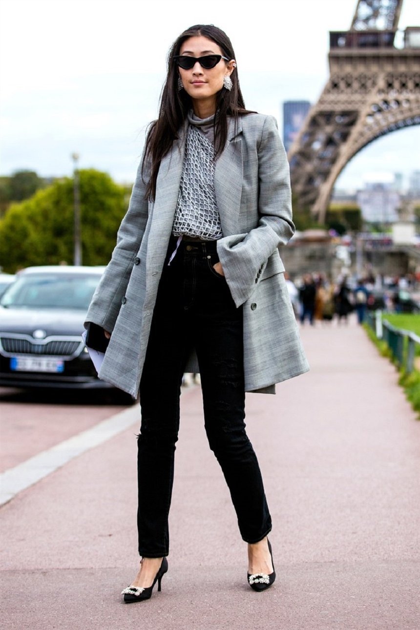 Гольф, пальто и джинсы-дудочки Гольф, пальто и джинсы-дудочки