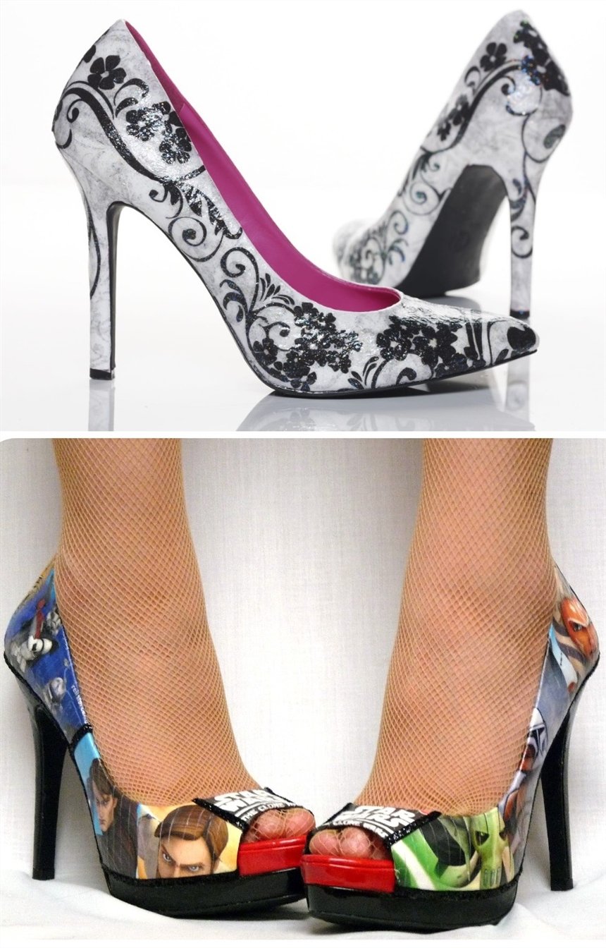 Обувь с декупажем Обувь с декупажем