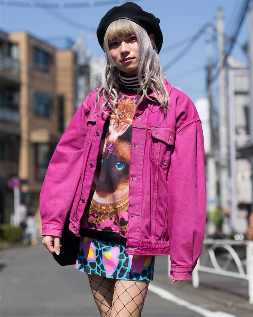 Японский стристайл с кошкой