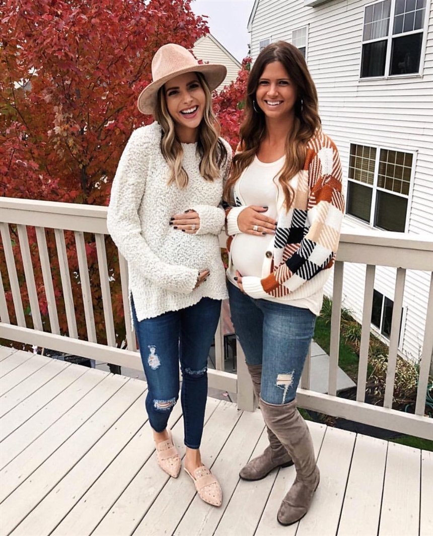 Свитер, джинсы и шляпа