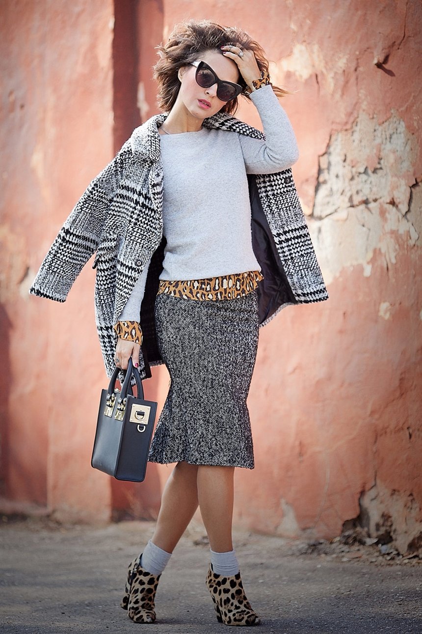 Юбка и короткое пальто Юбка и короткое пальто