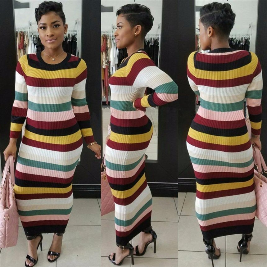 Макси-платье в полоску Макси-платье в полоску