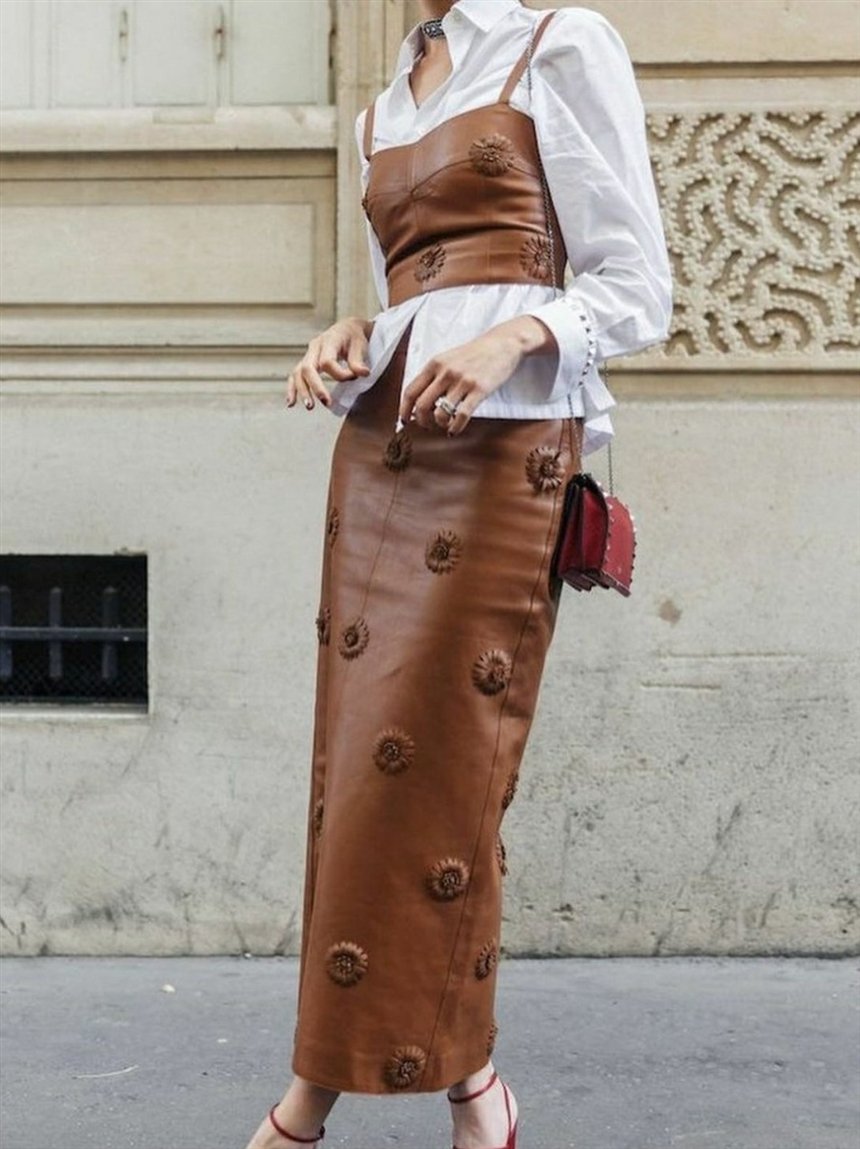 Модные луки с рубашкой на осень-зиму 