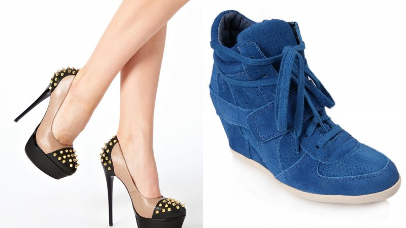 обувь на танкетке и шпильке