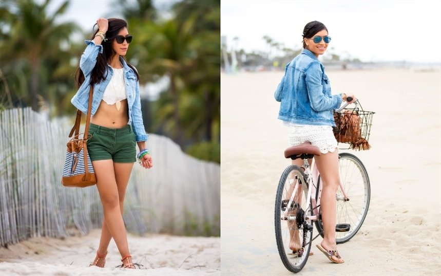 Короткая джинсовая куртка