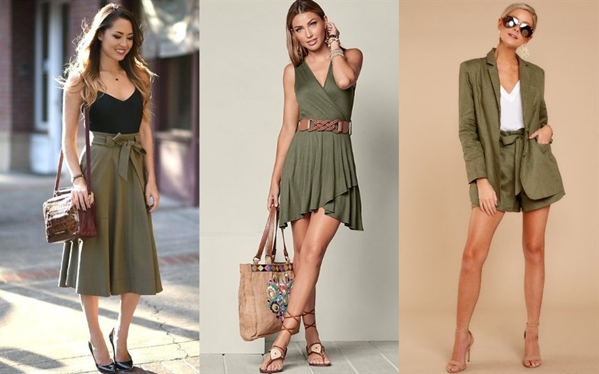 Оливковая одежда