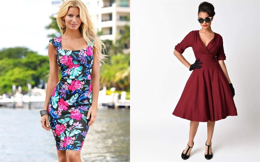 Платье в стиле ретро