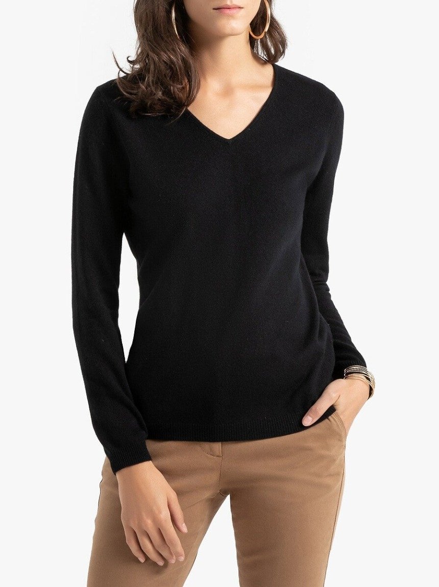 Женщина в антитрендовом свитере