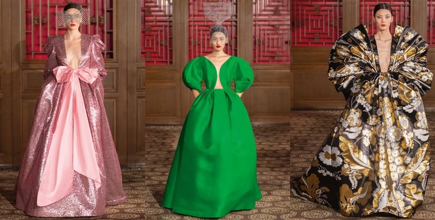 Глубокое декольте Valentino