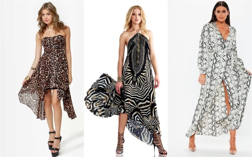 Платья и сарафаны с животным принтом