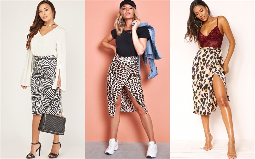 Юбки с животным принтом