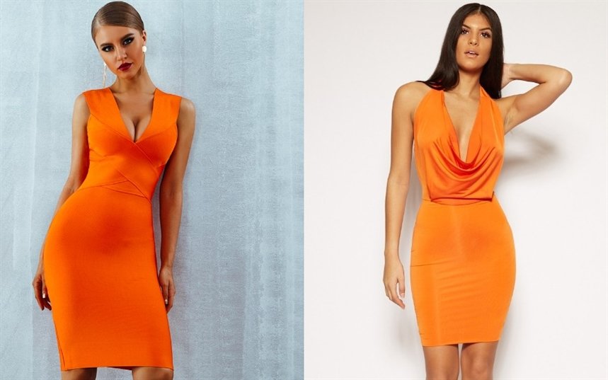 Оранжевые платья