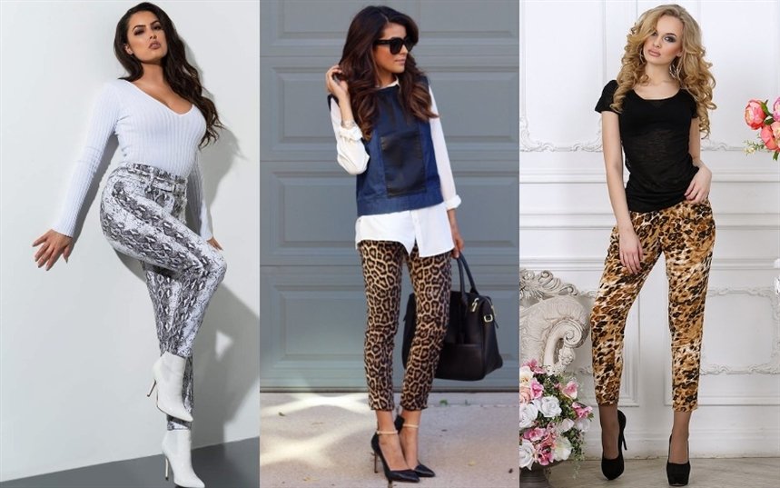 Дудочки с животным принтом