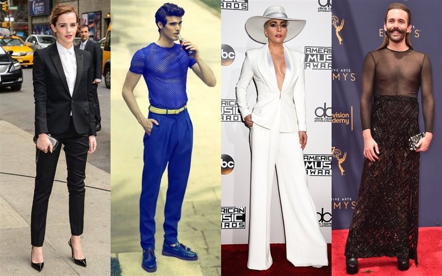 Смешение мужской и женской моды