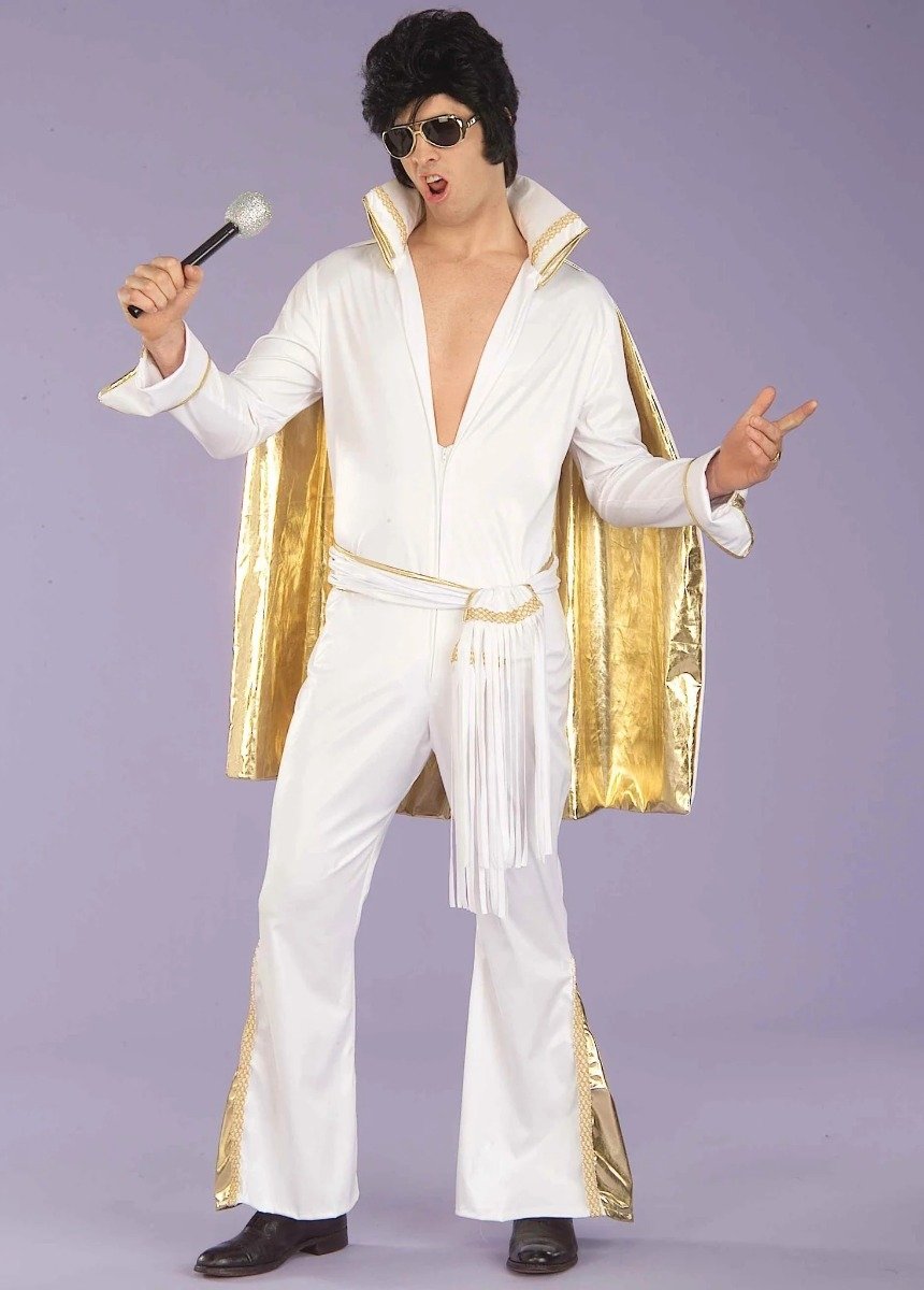 Мужчина в образе Элвиса Пресли 