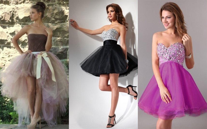 Платья с пачками