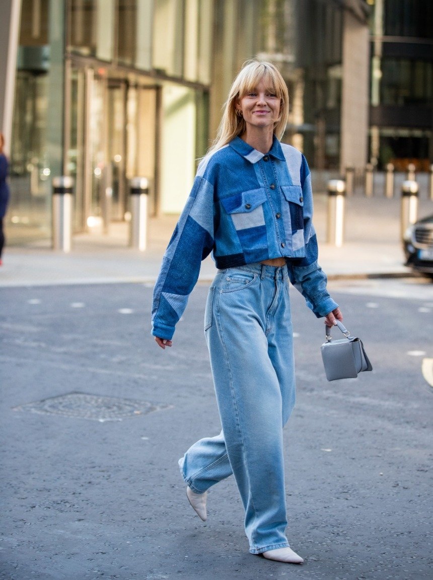 Модный женский образ с джинсами