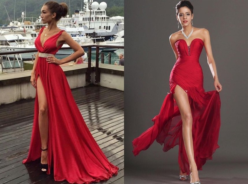 Платья с разрезом