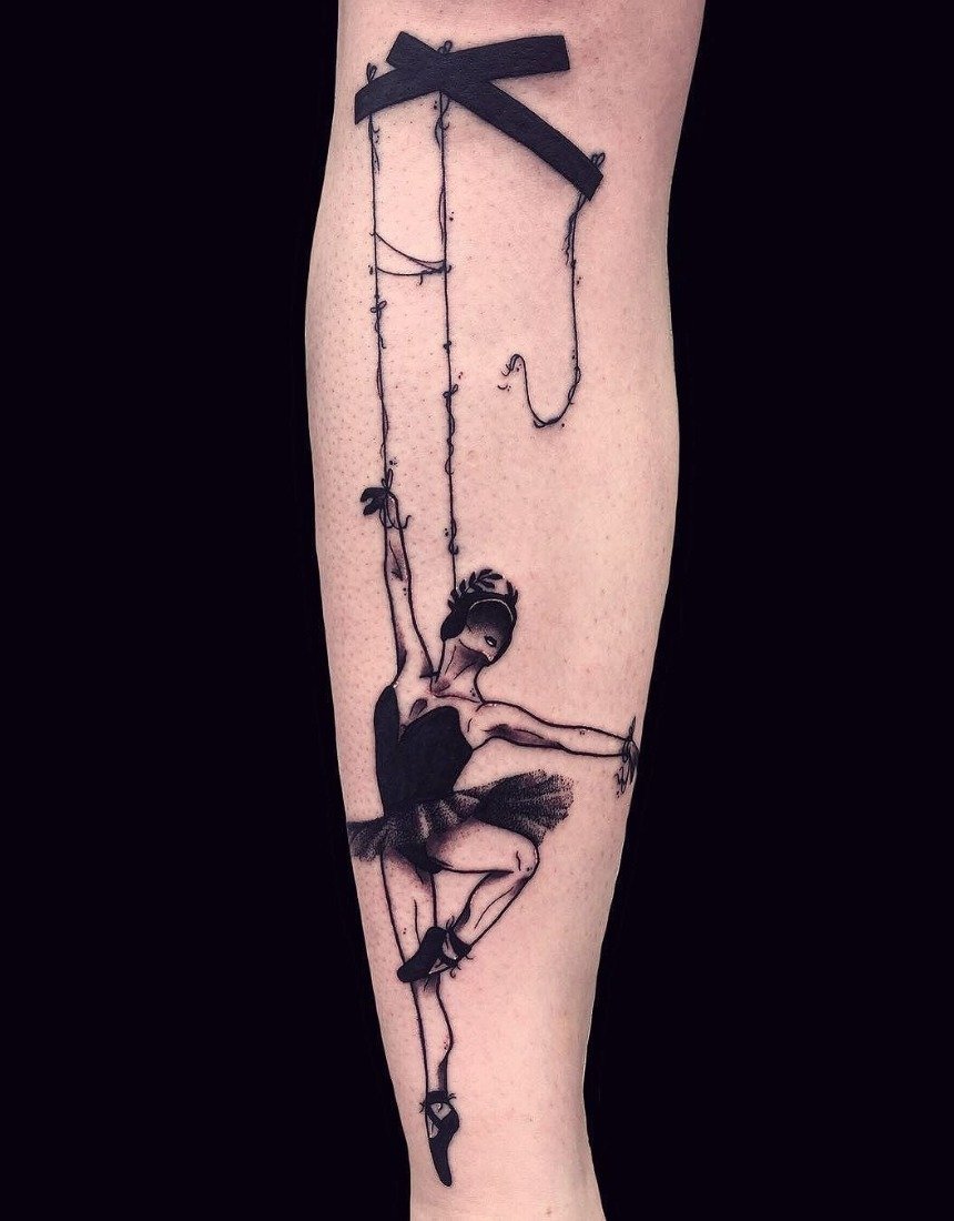 Татуировка с марионеткой 