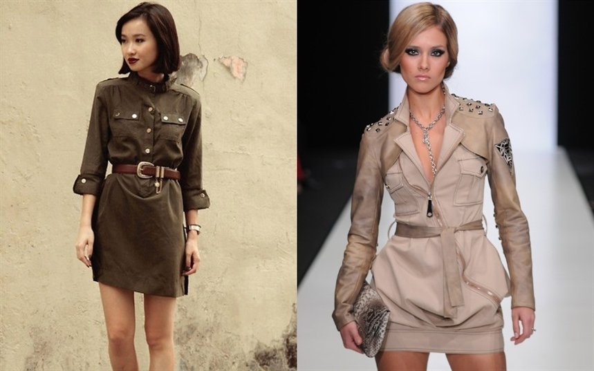 Платья в стиле милитари