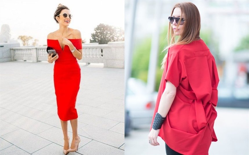 Одежда красного цвета