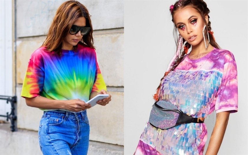 Одежда с разводами тай-дай