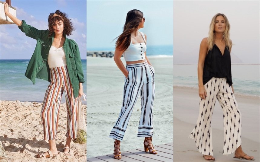 Брюки в пижамном стиле