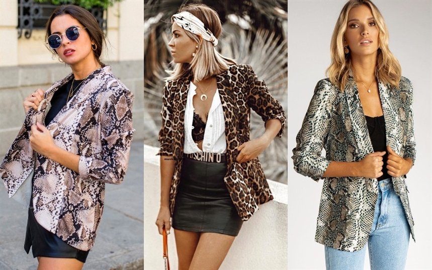 Пиджаки с животным принтом