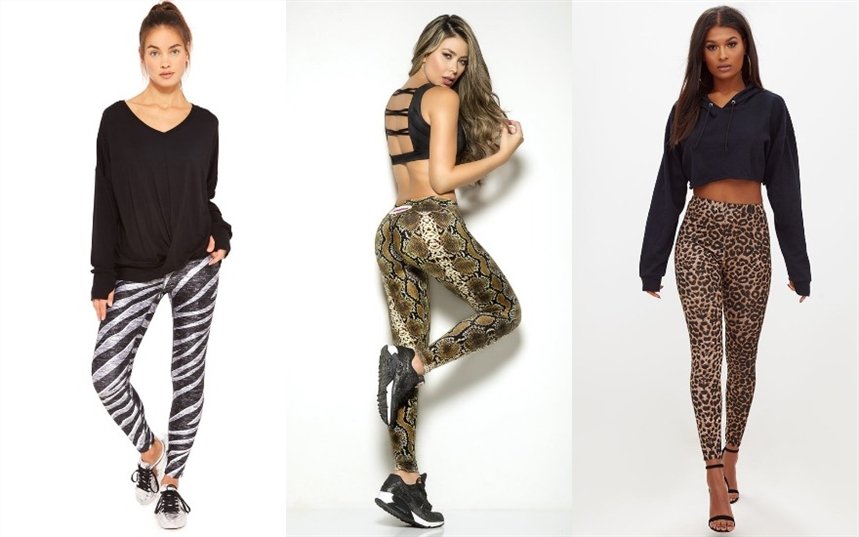 Леггинсы с животным принтом