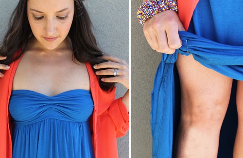 ассиметричное платье