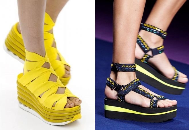 Босоножки на платформе тренд лета 2017