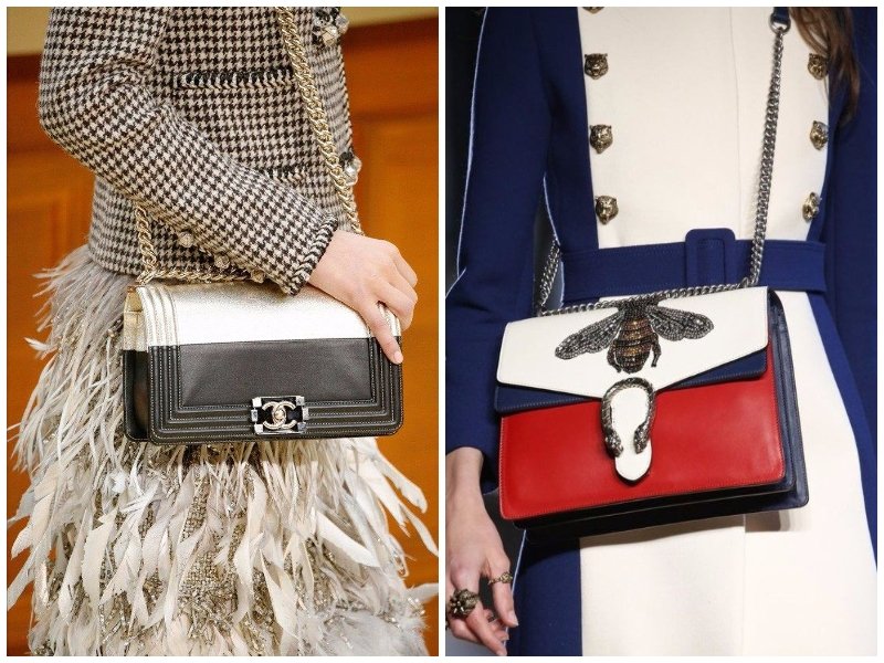 Сумки с цепочками тренд осени