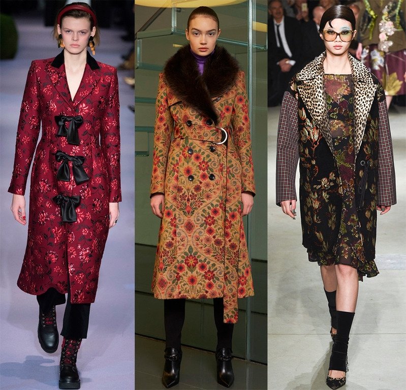 Цветочный принт зима 2017-2018 Цветочный принт зима 2017-2018