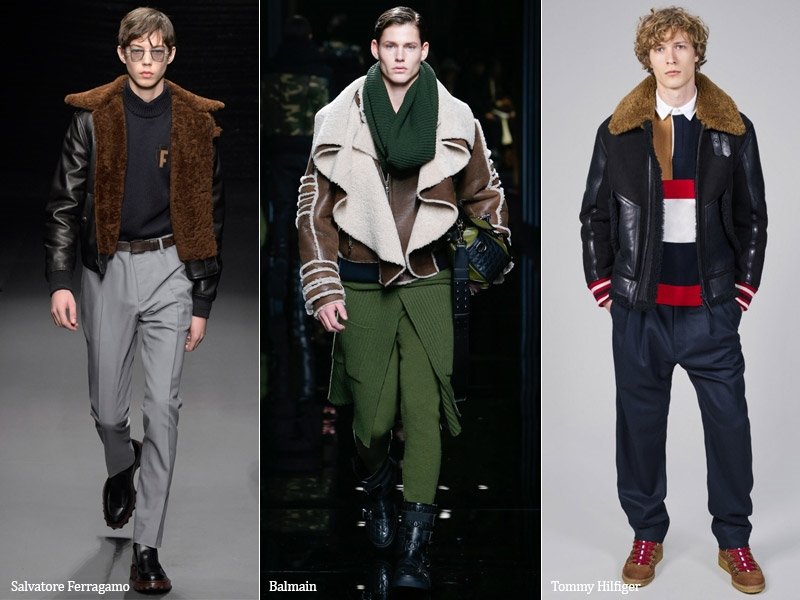 Короткая дубленка мужской тренд осень 2017