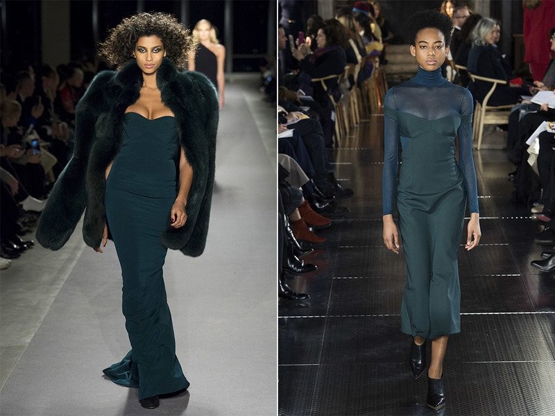 Затемненная ель цвет тренд осени 2017