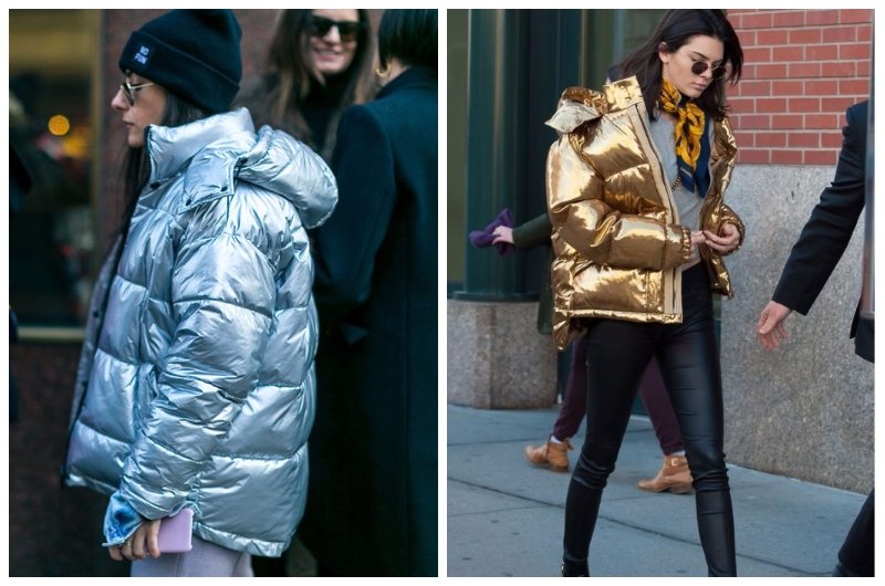 Пуховик металлик тренд зимы 2018 Пуховик металлик тренд зимы 2018