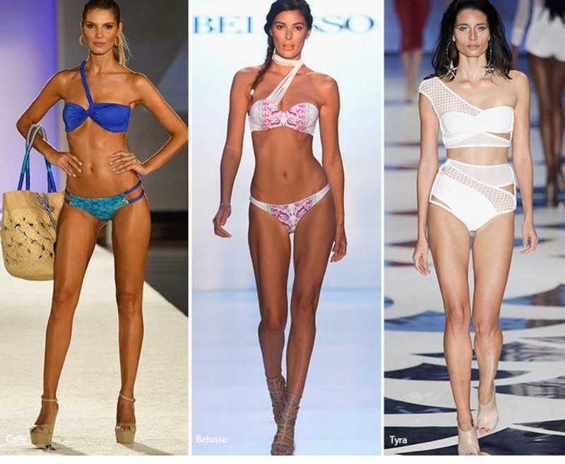 Купальники на одно плечо 2017 Купальники на одно плечо 2017