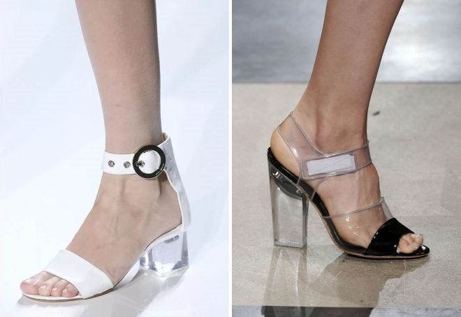 Прозрачный каблук тренд лета 2017