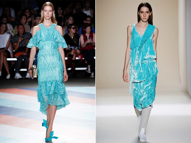 Модный голубой оттенок весны 2017