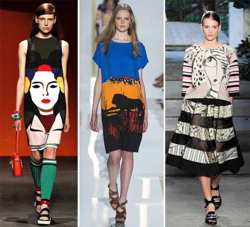 Художественный принт зима 2017-2018 Художественный принт зима 2017-2018